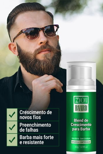 Blend para Crescimento de Barba Kit 2 meses