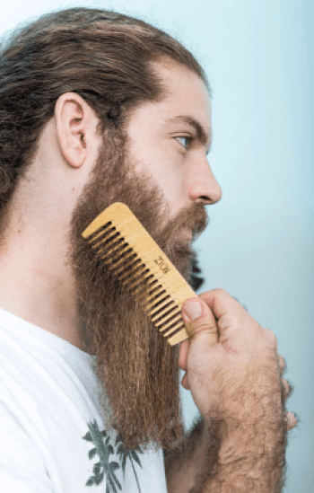 Kit para Barba Balm Óleo e Pente de Madeira