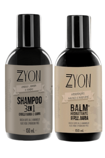 Kit para Barba Balm e Shampoo